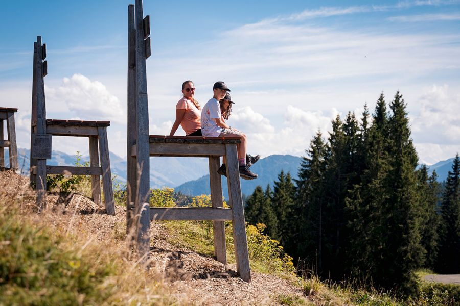 Familien Wandern in der Bergerlebniswelt Ellmies Zauberwelt in Ellmau